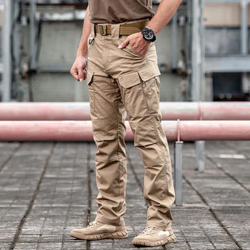 Pantalons pour hommes Automne Armée Fans En Plein Air Élastique Combat Formation Chasse Plusieurs Poches Salopette Tactique Militaire Cargo Pantalon Hommes
