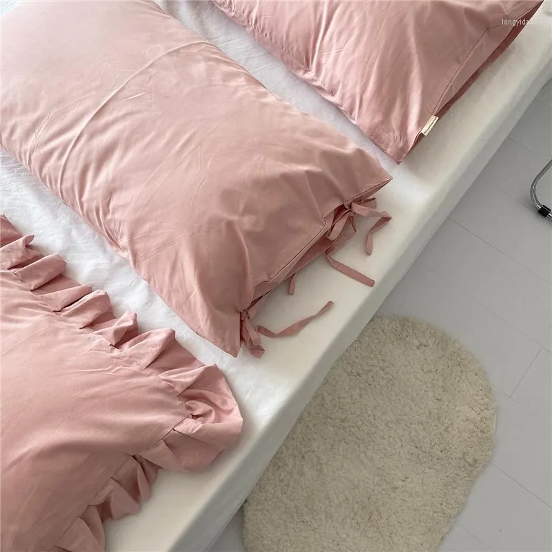 Caixa de travesseiro de boa qualidade Japão 48 74 cm travesseiro de dormir fofo rosa breve capa dupla