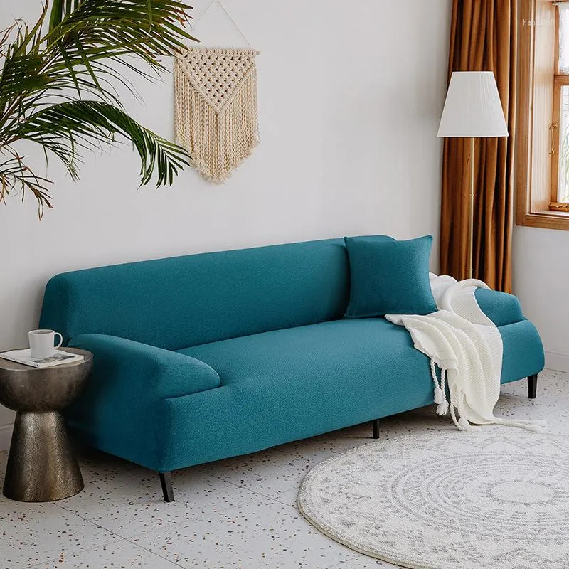 Stol täcker förtjockad elastisk soffa lång soffa som täcker icke-halkmöbler skyddande fodral bänk täcke heminredning