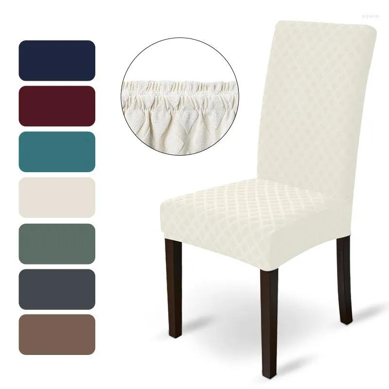 Chaves de cadeira Jacquard Cover Capa elástica Elastic Streated Office Chiar Slipcover para sala Decoração de casa House de Chaise