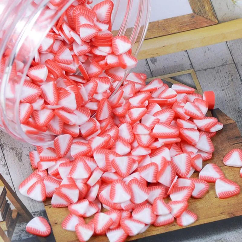 Nail Art Decorations 1000pcs/bag Polymer Clay Fruit Slices 5mm Diameter DIY Sticker Mixed 23 Type Designs Tools Slice JK06