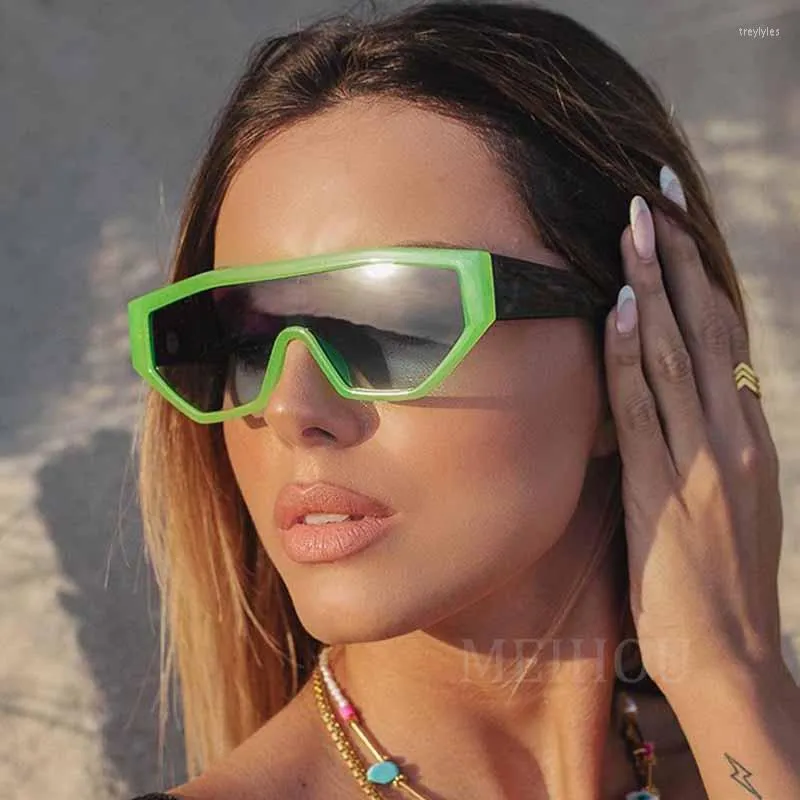 Sonnenbrille Mode Pilot Damen Farbverlauf Frauen Einzigartige Polygon Sonnenbrille Damen Shades UV400 Trendige Brillen