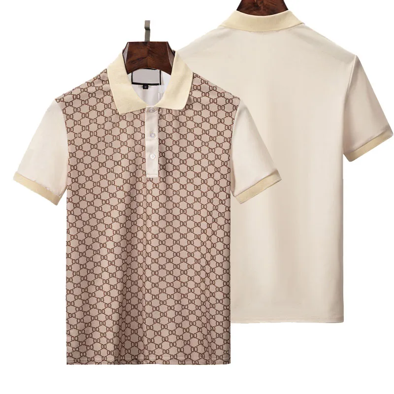 2023ss nowe złote markowe koszulki polo czarna wiosna luksusowe włochy męskie koszulki projektanci koszulki polo główna ulica haft odzież z nadrukiem koszula