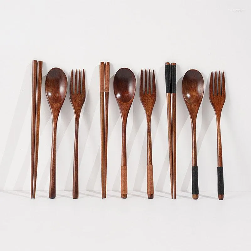 Utensílios de jantar conjuntos de pauzinhos de chá de chá com vários objetivos e garçonete de madeira de madeira de estilo japonês ferramentas de cozinha de mesa de mesa de mesa legal presente