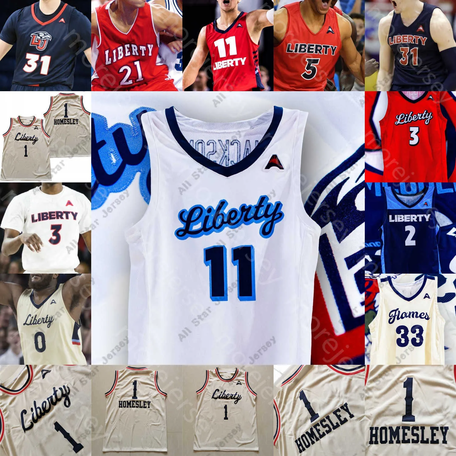 Liberty university hotsell basketball jersey