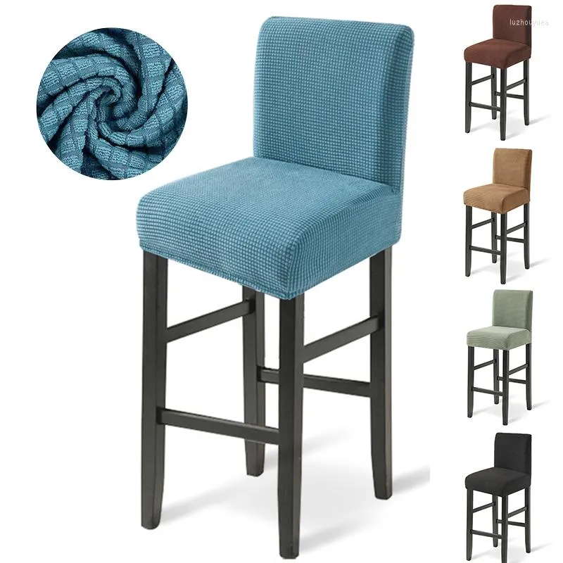 Stoelhoezen Spandex Bar Stool Cover voor El Banquet Living Room Stretch Short Achter Elastische stoelbeschermer Slipcover