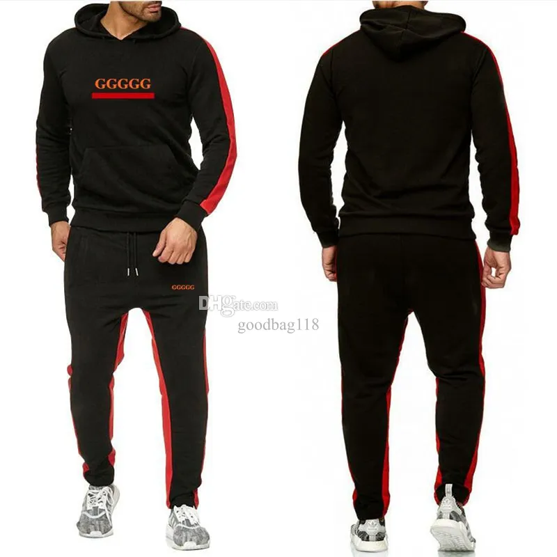 Herren -Sets Designer -Tracksuiten plus Größe Jugendfitness Training im Freien Sportswear 2 Stück Sets Frühlings-/Herbst -Herren -Sweatsuits Set Sporting Anzug