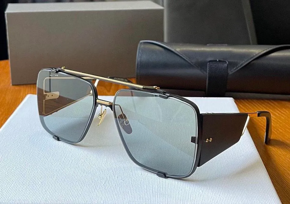 Men Women Vintage Oversized Square Metal Full Frame  display picture 1