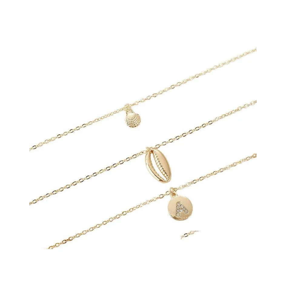 Hanger kettingen choker ketting vrouwen drie ketting bohemia sieraden vakantie accessoires mtilayer drop levering hangers dhclz