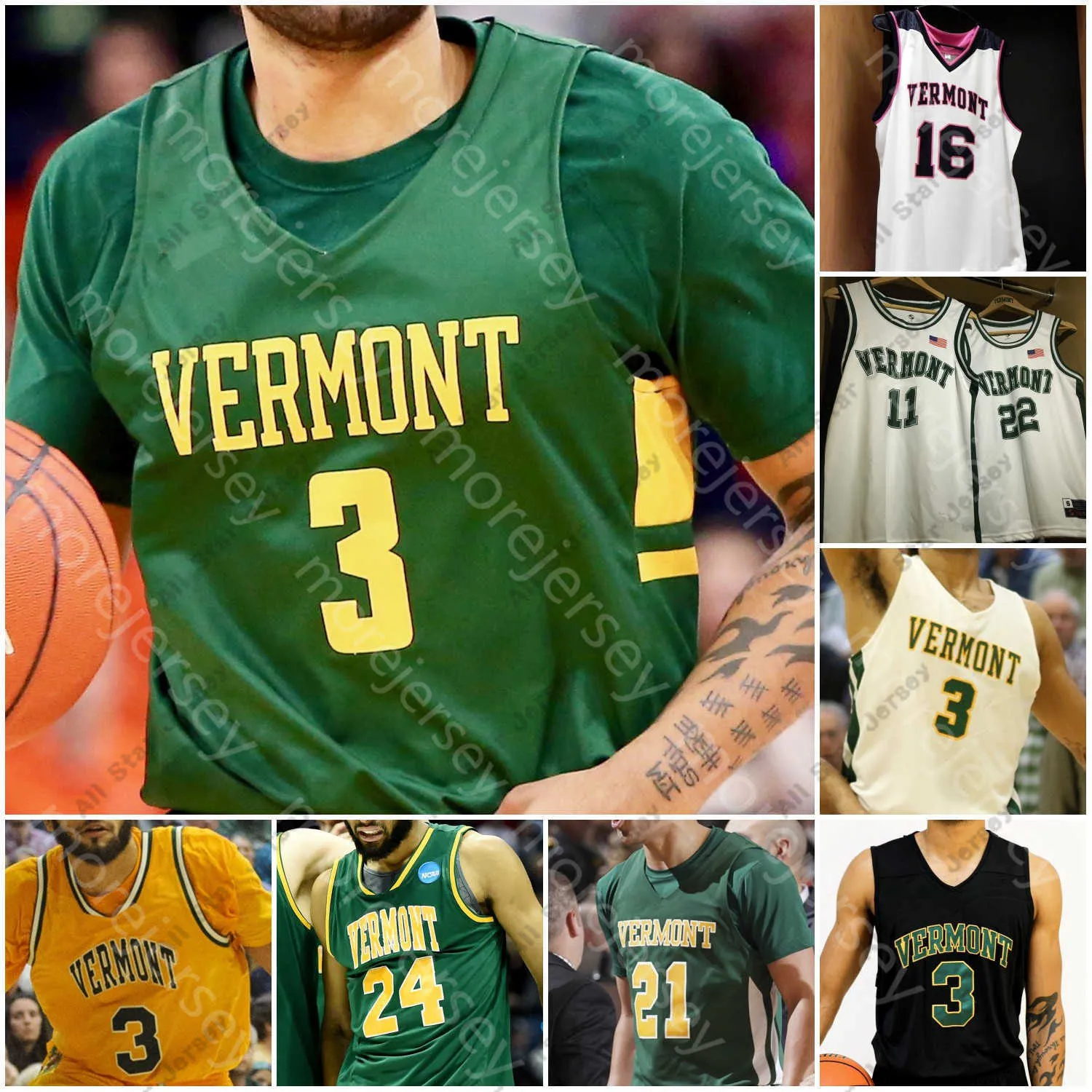 Basketball Jerseys Custom Uvm Vermont Catamounts Basketball Jersey Ncaa College Anthony Lamb Ryan Davis Duncan Smith Duncan Deloney