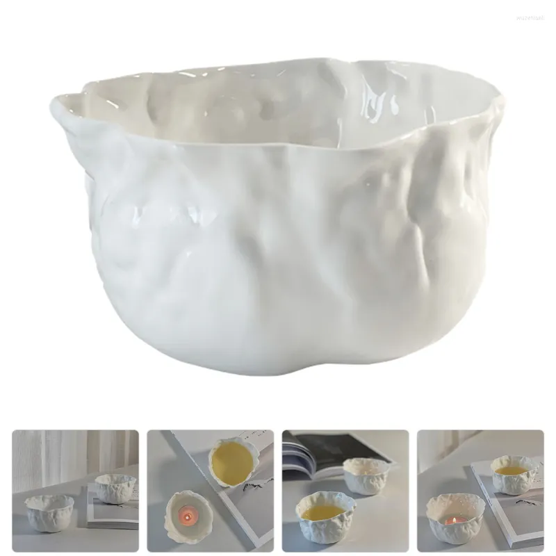 Ljushållare Premium unika multi-use creative rynka design keramiska tekoppar dricka kopp kontor för hem
