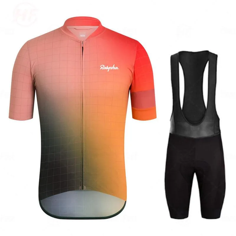 Racing Sets Cycling Jersey Breathable Anti-UV Summer Set Sport Mtb Bicycle Jerseys Raphaful Men's Clothing