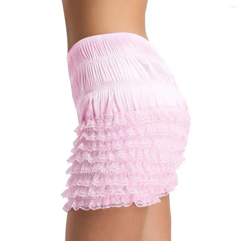Womens Shorts 2023 Women Lingerie Boxer Tiered Ruffle Lace Dance Bloomers  Soft Underwear Panties Daily Wear Nightwear From 13,01 €