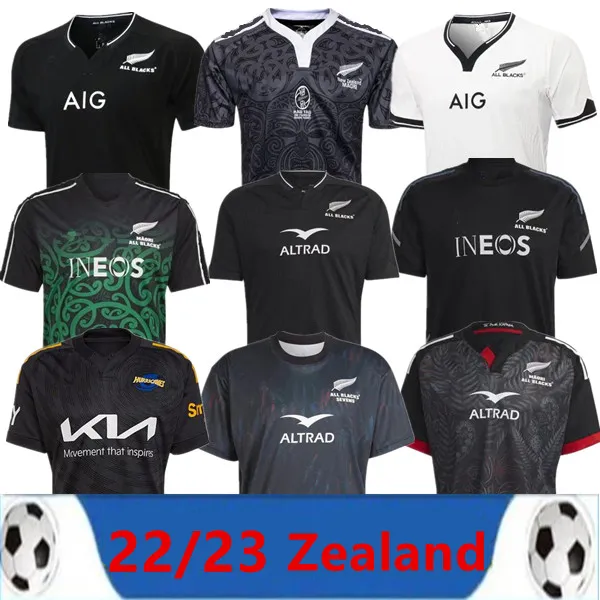 S-5XL 2022 2023 Zealand Hurricane Highland Blue Cross Rugby JerseyS 22 23 100th Anniversary Heren Super Moana jerseys topkwaliteit thuiscompetitie