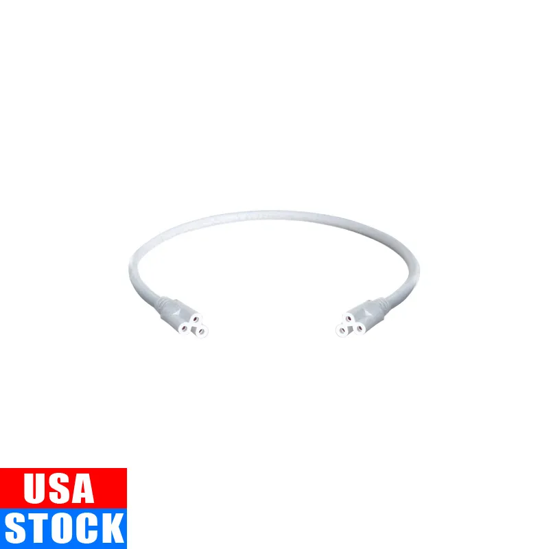 US Plug T5 T8 LED-r￶rstr￶msladd 2 K￤rna med switch f￶rl￤ngningssladd tre h￥ls 1,8 meter 1ft 2ft 3,3ft 4ft 5ft 6ft 6,6 ft 100 st/parti crestech