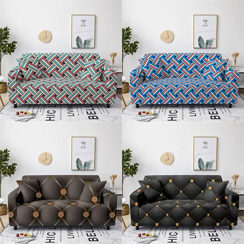 Housses de chaise Vintage Patchwork imprimé housse de canapé décor à la maison coin plage vers le haut tous les canapés housse de coussin universelle