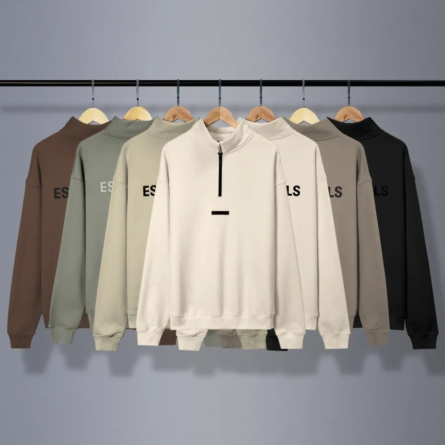 ESS Designer Mens Zipper Essentials Hoodies Hoody Loose Pullover ...