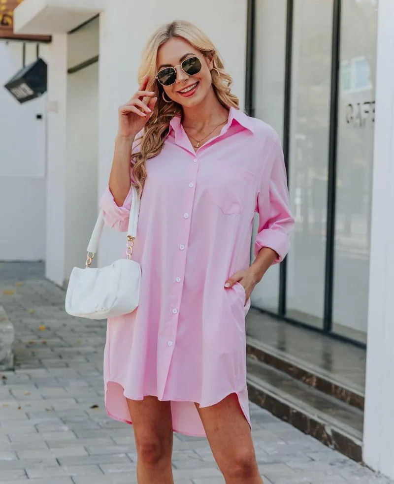 Womens Blouses Spring Summer Women S Long Shirt 2023 White