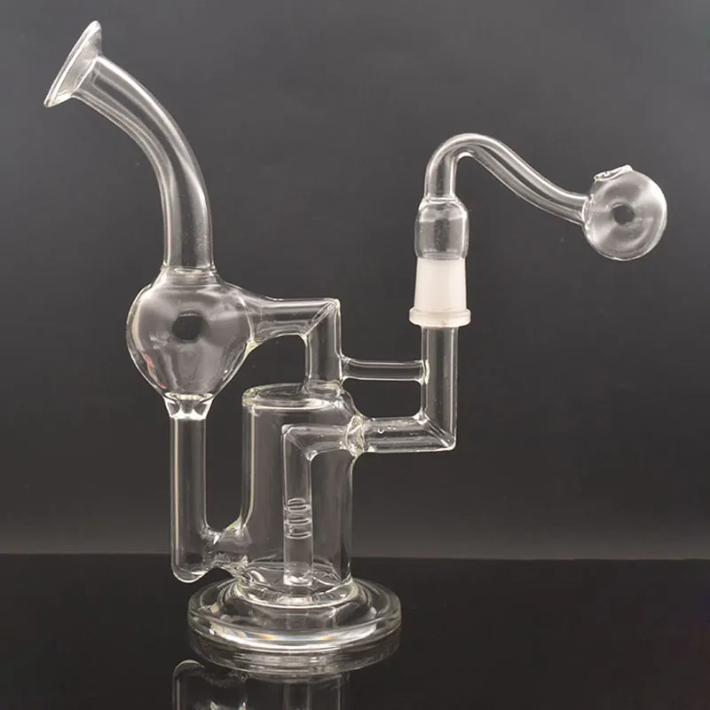 4” Glass Tobacco Smoking Hammer Bubbler Water Pipe Bowl RANDOM