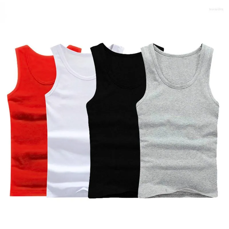 Men's Tank Tops 3Pieces Jogging Tracksuit Oversized Man's Underwear Comfortable Undershirt Cotton Clothing Vest Mens Undershirts