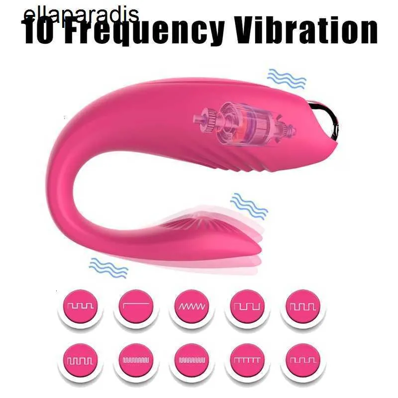 Adult massager Vibrator Toys For Couples USB Rechargeable Dildo G Spot U Silicone Stimulator Double Vibrators Sex Toy Woman