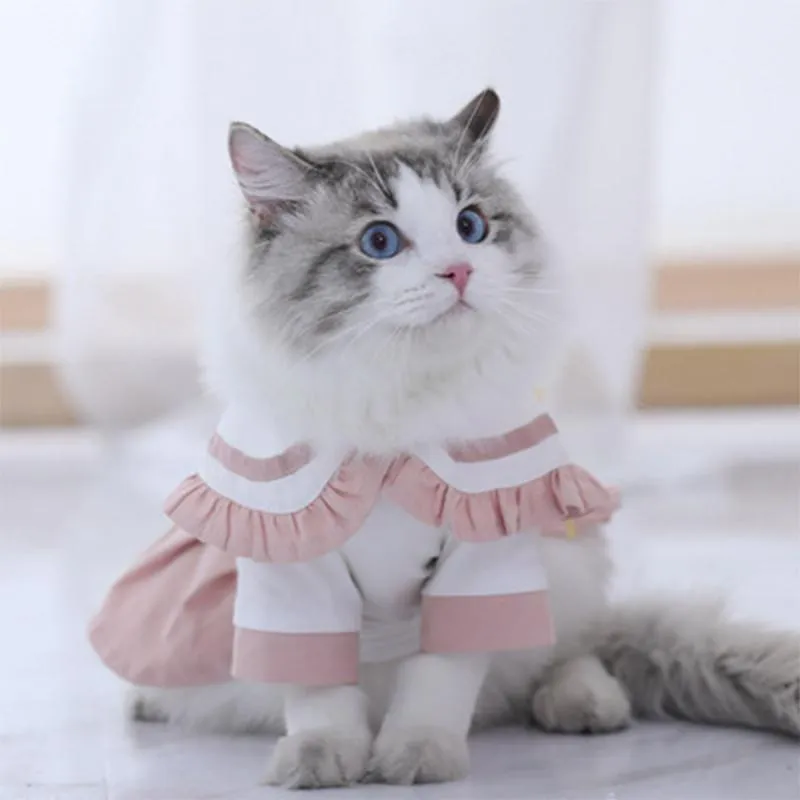 Jodpet Fashion Cat Outfit Thin Puppet Skirt Baby Dress With