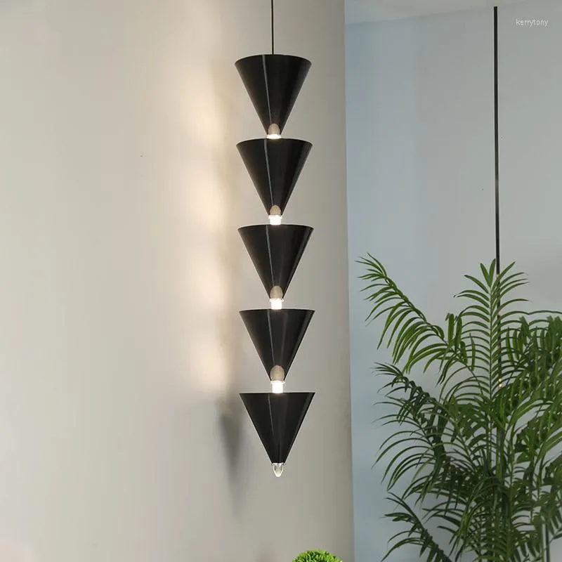 Lampadari SANDYHA Lampadario dal design moderno Arredamento creativo per interni Soggiorno Sala da pranzo Sala espositiva in stile linea lunga Illuminazione a sospensione