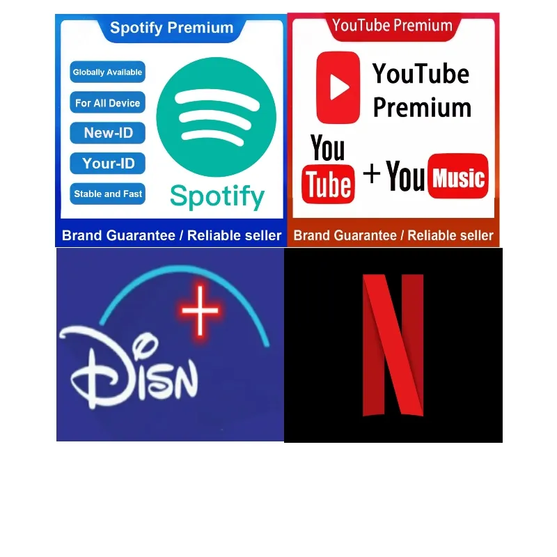 7/24 en línea Spotify Premium YouTube Premium Netflix 4K UHD Cuenta DLSNYPLUS Cuenta
