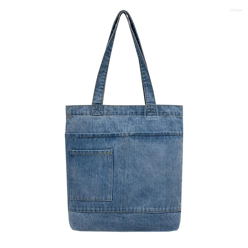 Duffel Bags Multi-purpose Canvas Handbag Shopping Denim Shoulder Bag Korean Fashion Student Backpack Female Casual Large Capacity