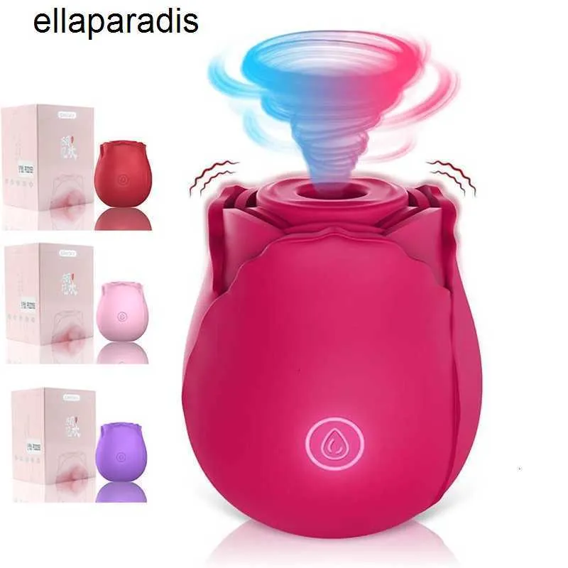 Vuxen massager klitoris sugande vibrator rose blomma 7 intensiva suglägen g-spot stimulator vaginal fitta massager vuxna sex leksak för kvinnor