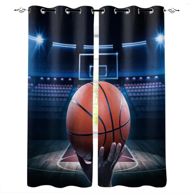 Gordijn basketbal court slaapkamer modern raam voor woonkamer decoratie gordijnen huis textielgordijn