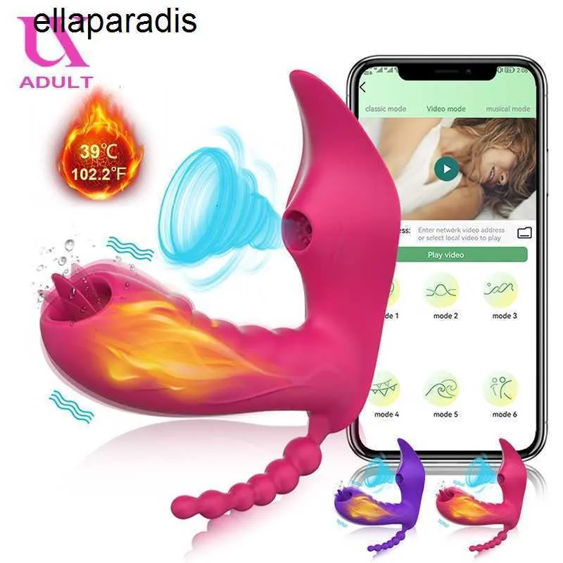 Sex Toys Massager Vacuum Bluetooths Dildo Vibrator Female For Women Wireless App Remote Control Vibration Troses Toy Par 18