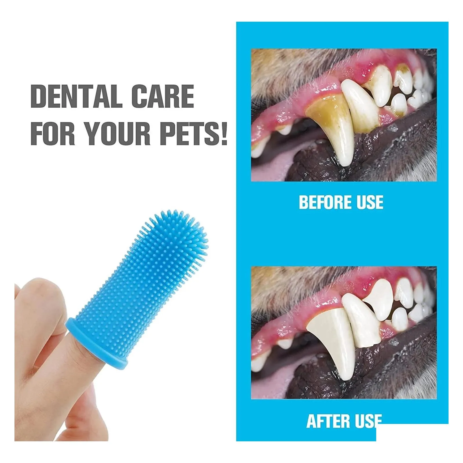 Другая собака поставляет супер мягкие домашние зубные зубной щетки, уборщики плохого дыхания. Нетоксичная зубная щетка для зубной щетки для кошачья доставка DHSJT