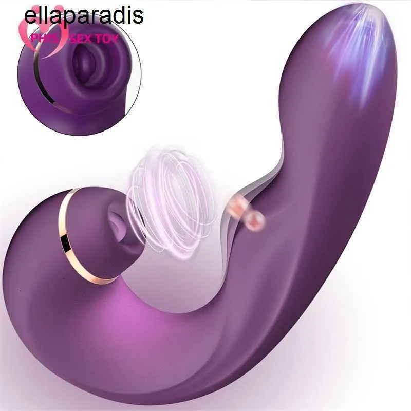 Vuxen massager iphisi klitoris sugande vibrator g-plats vibrerande dildo laddningsbar bröstvårtstimulator sucker sexleksaker för kvinnliga par