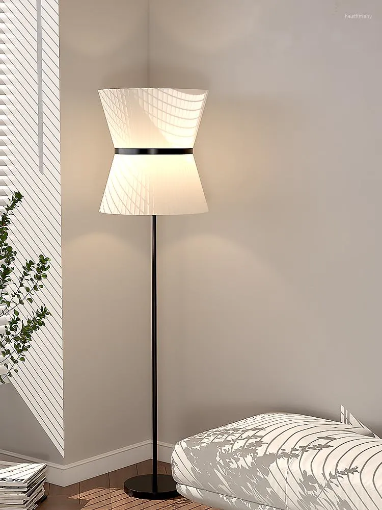 フロアランプノルディックデザインモダンなシンプルなファブリックアート装飾ランプE27 LED屋内照明リビングルームのベッドルームソファエルサロン