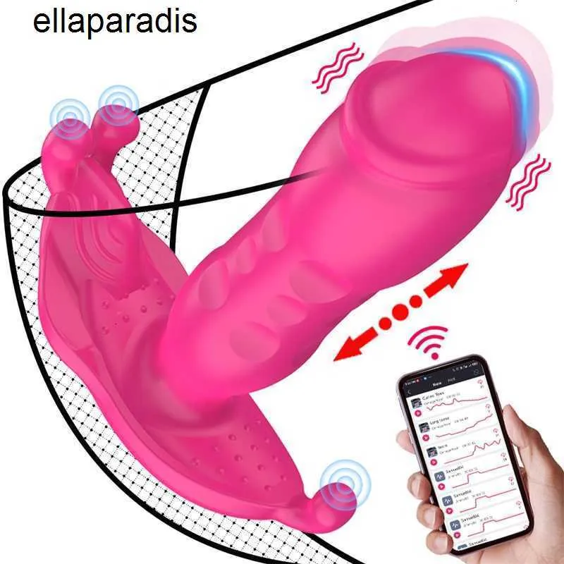 Seksspeeltjes stimulator Stak-dildo-vibratorspeelgoed voor vrouwen Masturbators's Butterfly Big Butt Plug Anale koppels