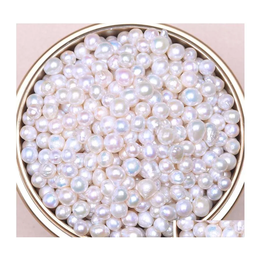 Perles en gros naturel eau douce Akoya haute brillance forme spéciale perle en vrac 67mm goutte Irregar particule bricolage perle Bqn T200507 Deliv Dhjxc