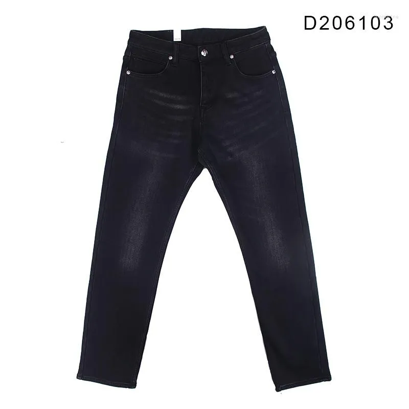 Jeans homme doublé polaire automne hiver épaissi noir hommes Denim chaud pantalon de travail pantalon Premium pour