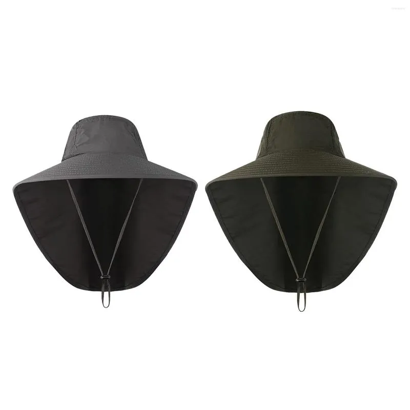 Womens Wide Brim Packable Bucket Hat With Neck Flap And Ear Cover For