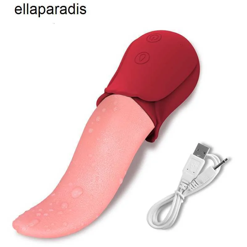 Brinquedos sexuais massageador G Spot Língua Lambendo Vibrador Para Mulheres Forte Estimulador Clitoral Masturbador Feminino