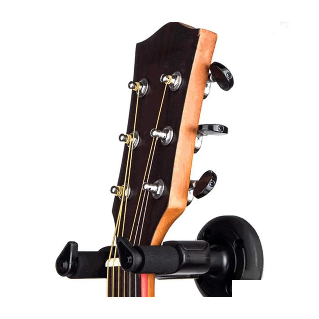 Crochets Rails Usef Support mural pour guitare électrique Support de montage en rack pour différentes tailles Accessoire de basse noire Livraison directe Hom Dhdck