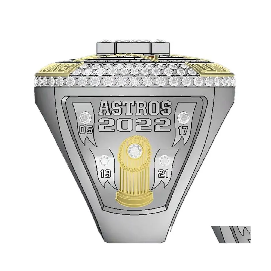 Кольца с тремя камнями 20212022 Astros World Houston Baseball Championship Ring No.27 Altuve No.3 Fans Gift Size 11 Drop Delivery Jewelry Dhyvz