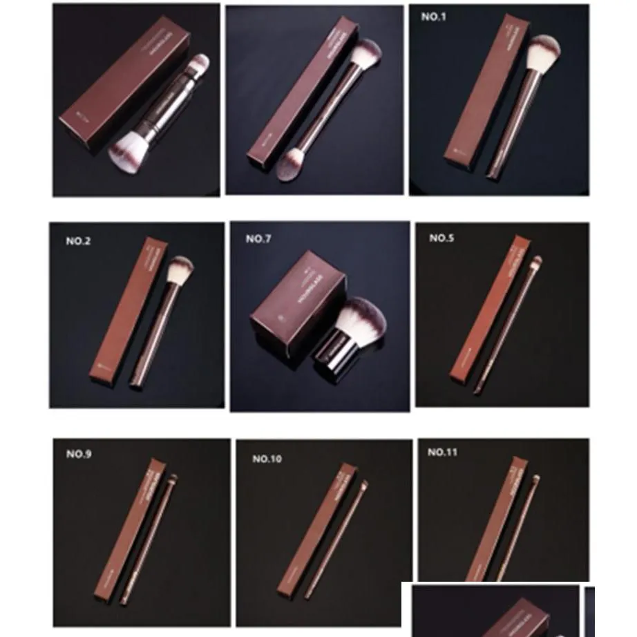 hourglass makeup brushes no.2 3 4 5 7 9 10 11 vanish veil ambient doubleended powder foundation cosmetics brush tool