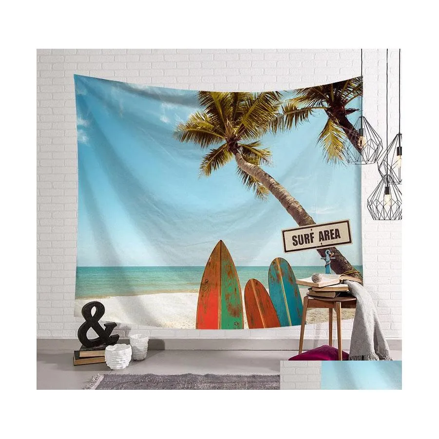 Ręcznik Summ Square Beach 100 Sun Proof Polyester Tobestry 200x150 cm Esthetyzm dekoracyjny dywan na ścianę obrus