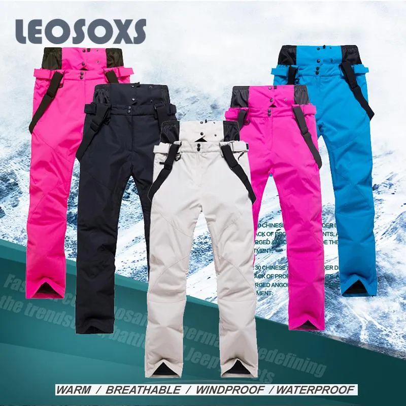 Pantalon de Ski Ski Coupe-Vent Imperméable Alpin Respirant Habit de Neige Chaud Hommes Et Femmes Snow Snowboard