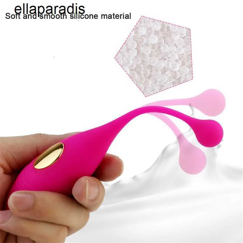 Sex Toys Massager 10 Hastigheter Jump Egg Vibrator Vibration Silicone Wireless Remote Anal Clitoris Stimulation for Women Products