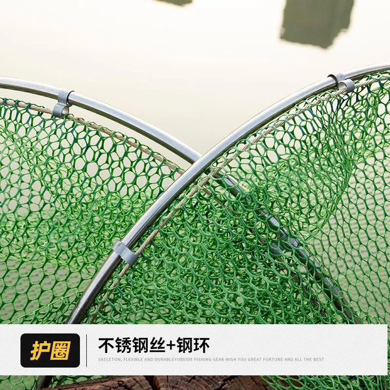 Foldable Fish Net With Bag For Quick Drying And Protection 1.5m/3m Live Fish  Basket With Glued Design For Fyke Nets, Traps, And Carp Fishing Landing Net  From Yongyiyi, $20.07