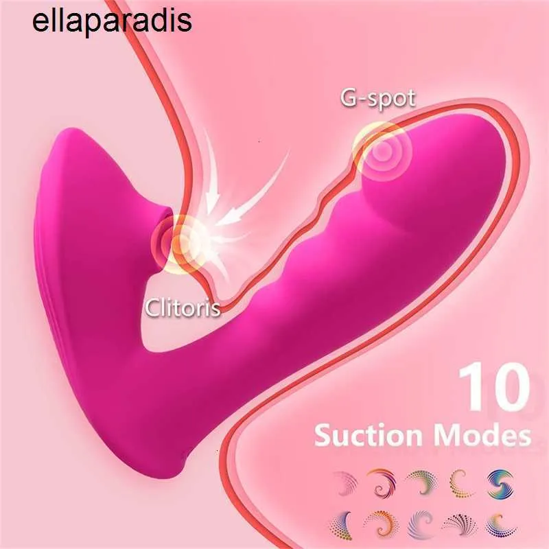 Sex Toys Massager Vagina Sucking Vibrator för kvinnor 10 Hastigheter vibrerande klitoris sucker g-spot stimulering dildo kvinnlig masturbator