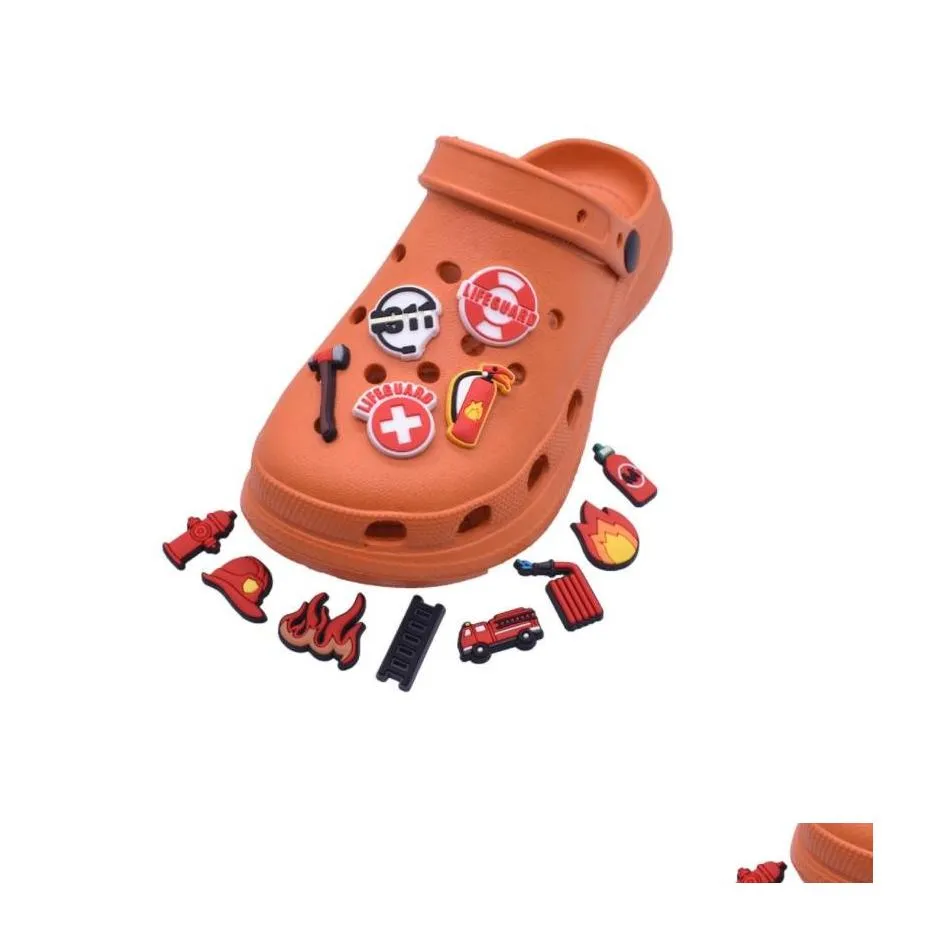 Cartoon Lifeguard Fire Safety PVC Charms For Croc Shoe Replacement Parts  And Accessories Wristband Croc Buttons For Garden Shoes And Clogs From  Net_store, $0.14