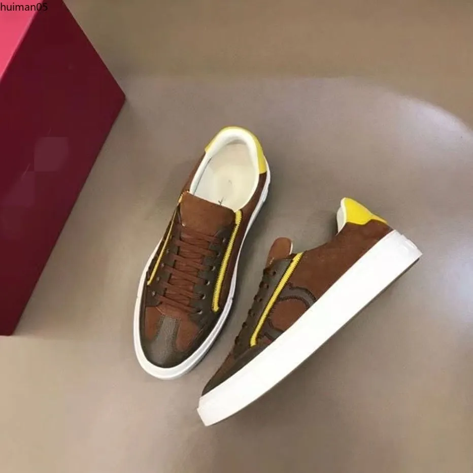 Desugner Herrenschuhe Luxusmarken-Sneaker Niedrige Hilfe geht aufs Ganze Farbe Freizeitschuh-Stil der oberen Klasse sind US38-45 hm0588
